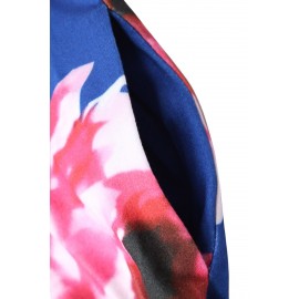 Blue Floral Maxi Dress for Kids