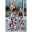 Black Mom and Daughter Matching Sleeveless Floral Print Kid's Maxi Dress