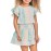 Multicolor Little Girl Pastel Striped Mini Dress