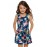 Blue Floral Romper for Little Girls
