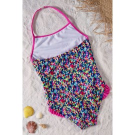 Colorful Ruffle Little Girls’ One Piece Swimsuit