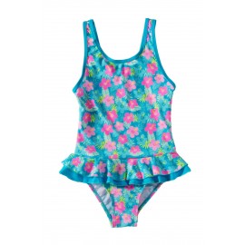 Lovely Ruffle Floral Girls’ One Piece Swimsuit