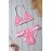 Pink Floral Halter Bathing Suit for Girls