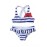 Navy Blue Striped Cross Back Bikini for Little Girls