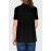 Black Little Girl Swiss Dot Short Sleeve Flowy Top
